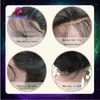 130 Medium density thick full lace wig unprocessed glueless indian natural black lace front human hair wigs with baby hair40043148899209