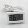 Wired Digital LCD-hygrometer fuktmätare Tester Akvarietemperatur termometer med sondfri frakt