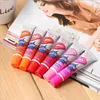 Hot sale Lip Gloss Peel-off Lasts For 24h No Stain Marine Collagen Lipstick Balm Plant Romantic Bear 6 Colors Makeup Moisturizing Lip Mask