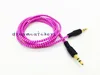 3.5mm Audio-kabel 1m 3ft gevlochten geweven verlenging mannelijke Jake stereo golvende aux kleurrijke koorden voor iPhone Samsung HTC mp3 speaker