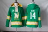 Minnesota North Stars Hoodie 14 Jamie Benn 91 Tyler Seguin 15 Patrik Nemeth 27 Moen 38 Vernon Fiddler Хоккейные майки Толстовки Толстовки