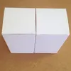 8*8*6 cm bricolage papier carton blanc boîte pliante boîte d'emballage cadeau pour bijoux ornements parfum huile essentielle bouteille cosmétique Weddy bonbons thé