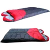 Love Heart Couple Folding Camping Sleeping Bag Rectangular Double Contrast Color Backpacking Sleeping Bag Travel Gear Hiking Supplies SK415