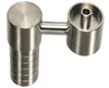 Domeless Titanium Nail Fits to Both 14mm & 18mm GR2 Titanium Nail Female Joint for Water Pipe Glass Bong Smoking