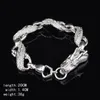 Free Shipping with tracking number Top Sale 925 Silver Bracelet Great White Dragon Bracelet Silver Jewelry 10Pcs/lot cheap 1592