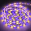 5050 SMD RGBW / RGBWW Flexibel LED Strip Light 5M 60LEDS / M IP65 Vattentät remsor Ljus + 40 Keys IR Remote + 12V 5A Strömadapter