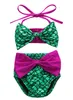 Toddler Kids Swimwear Baby Girl Mermaid Swimsuit Girls Bikini Set Summer Children Swimwear Bathing Suit Baby Swimming Costume Beachwear