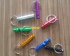 10pcs/lot Free shipping 47mm & 62mm Aluminum Pet Dog Whistle Keychain Pet Training keyring Whistle Outdoor survival