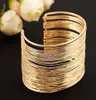 Women's Vintage Gold Silver Bangle Punk Cuff Bracelet Fashion Women Gold Silver Plated Cuff Bracelets Gifts Charms Jewelry Bangles Free DHL