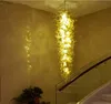 Lampor 100% munblåst borosilikat Murano hängande belysning konst ganska villa trappa glas hänge ljuskronor ljus