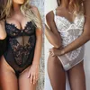 Ny sexig underkläder kvinnor bodysuit v halsringning full spets stretch playsuit leotard jumpsuit övergripande enteritos mujer ren kostymer