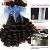 Klasse 8A, unverarbeitetes, rohes indisches Aunty Funmi Curly Virgin Human Hair Weaves Bundles Romance Sprial Bouncy Egg Curls, natürliche Farbe, kann bleichen