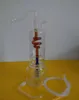 Free shipping wholesalers new Color plate wire glass hookah / glass bong, high 19cm, gift accessories
