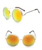 Neue Vintage Mode Women Brand Designer Fahrrad Sonnenbrille Elegante große runde Drahtrahmen Sonnenbrillen übergroße Brillen