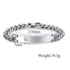 2015 Newest Romantic Lovers' Style Sweet Gift Silver Stainless Steel Link Chain Shining Crystal Smooth ID Bracelet Hotsale