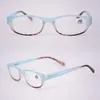 Hurtownia owalne czytniki z tworzyw sztucznych damskich zielony tanie mody czytanie okularów okulary różowy z nitami siła powiększenia niebieski