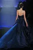 Ball Gown Abito da sera 2017 Senza maniche Cascading Ruffles Eventi Formale Europa Donna Miss World Senza spalline Club Abiti da sera Abiti da sera