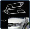 Free shipping!High quality 2pcs ABS chromes front headlamp decorative frame cover For Dodge Journey JCUV 2013-2015