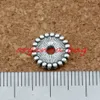 MIC 500st Antika silverprickar Rim Rondelle Spacer -pärlor 115x115mm DIY -smycken D322610056