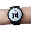 Superior Fashion Leather Band Quartz Analog Wrist Watch for Lovers juli8208Z