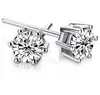 Noble 925 Sterling silver Shining Diamond Crown Stud earrings Fashionable Sweden Jewelry beautiful wedding / engagement gift free shipping