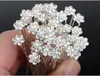 Wedding Accessories Bridal Pearl Hairpins Flower Crystal Rhinestone Diamante Hair Pins Clips Bridesmaid Women Hair Jewelry 40 pcs 290r