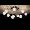 Потолочный подвесной светильник для гостиной, 10 шариков из алюминиевой проволоки, оригинальный дизайн, современные регулируемые кронштейны, потолочный светильник для спальни, кабинета