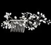 Bridal Hair Accessories Tiaras Hair Pins Lady's Natural Pearls Fascinators Bridal Wedding Flower 2021 Crystal Headband Hair Clip Pins