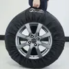 Cubierta de llanta de repuesto para llantas de 4x4 Llantas Tote Cubierta de protección de rueda de bolsa de tamaño pequeño con mango robusto en forma para 13-19 pulgadas Paquete de llantas de 4 (66 cm)