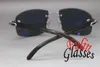 Rimless Black Buffalo Sunglasses Larger Sun Glasses Frame305c