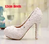 White Lace Flower Wedding Dress Shoes Bridesmaid Shoes Bridal Shoes Banquet Evening Party Prom Princess Shoes Low/Middle/High heel