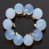 Charms Hot sell Natural Agate Crystal Stone Round ball Pendants DIY jewelry making Earrings Necklace for women Gifts Free shipping
