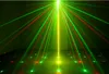 Alta Calidad de 3 Lentes 40 Patrones Club Bar RGB Laser Etapa de Iluminación LED Azul DJ Home Party Mostrar Professional Proyector de luz del