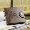 Mens designer card holder case wallet leather retro cowboy men bifold purse wallets for men free shipping