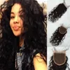 Wholesale lace closure Three part clsoure available brazilian virgin hair water wave closure Density 130% lace frontal closure