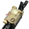 Tactical AN/PEQ-15 Red Laser with White LED Flashlight Torch IR illuminator For Hunting Outdoor Black/Dark Earth