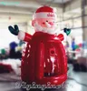 Christmas Inflatable Santa Cash/Money Booth 2.5m Advertising Tent Air Blown Coupon Issuing Machine for Christmas Promotion Events