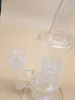 High: 27 cm szklane rury wodne szklane bongs z 19mm joint White Darmowa wysyłka