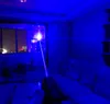 Hot NEW Forte puissance militaire Puissant 450nm pointeurs laser bleu lampe de poche LED LAZER Lumière Chasse Enseignement + Lunettes + Chargeur + boîte-cadeau