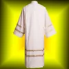 Religon Costumes White Altar Server Robe Alb with Pleats Catholic Worship Vestments for Men Fast Shipment