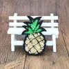 10pcs pineapple remendos lantejouled para roupas de roupa na transferência applique patch de frutas para sacos jeans diy costurar em lantejoulas de bordado