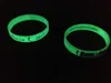 Custom Wristband Glow In The Dark Debossed Color Filled Fluorescent Silicone Bracelet Promotion Gifts242u