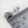 Alfabeto Ciondola M 013 100% 925 Sterling Silver Beads Fit Pandora Charms Bracciale Autentici gioielli di moda fai da te