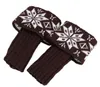 Novo Natal neve floral Crochet Malha Polainas Boot Cuffs Toppers Boot Meias 23 pares / lote # 3914