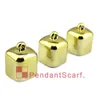 Nova moda diy jóias pingente cachecol acessórios banhado a ouro plástico ccb forma quadrada colar cachecol grânulo bonés ac0038b7294839