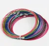 Multi Color Stainless Steel Wire Cord Necklaces Chains new 200pcs lot Jewelry Findings & Components 18 238v