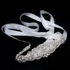 Hot Selling Pretty Sashes for Wedding Crystal Rhinestone Beaded Belt Bridal Sashes Lämplig för kvällen Prom Klänningar Brudtillbehör