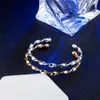 10pcs/lot hot gift factory price 925 silver charm bangle Twisted 18K gold bracelet fashion jewelry 1829