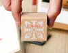 DHL FedEx Gratis frakt 4x4cm Square Shape Cute Lace Series Wood Stamp Round Present Stämpel, 100pcs / Lot