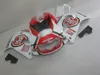 Kit carene in plastica per SUZUKI GSXR600 GSXR750 1996-2000 GSX-R600 / 750 96 97 98 99 00 set carene moto bianco rosso LUCKY STRIKE GB43